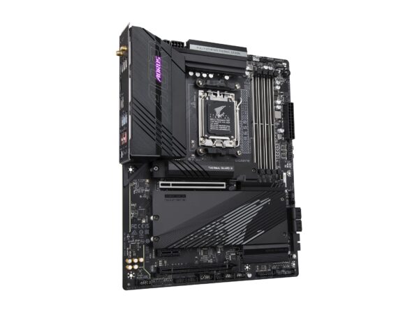 GIGABYTE B650 AORUS PRO AX (AM5/ LGA 1718/ AMD B650/ ATX/ 5-Year Warranty/ DDR5/ Quad M.2/ PCIe 5.0/ USB 3.2 Gen2X2 Type-C/WiFi 6E/ Intel 2.5GbE LAN/Q-Flash Plus/EZ-Latch/Gaming Motherboard) (Renewed) - Image 3