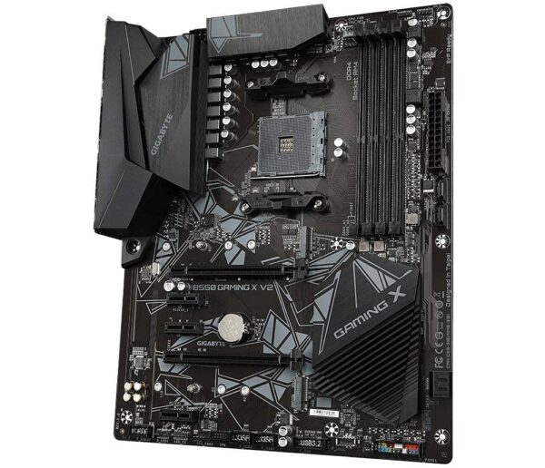 Gigabyte B550 Gaming X V2 (AMD Ryzen 5000/B550/ATX/M.2/HDMI/DVI/USB 3.1 Gen 2/DDR4/ATX/Gaming Motherboard) (Renewed) - Image 2