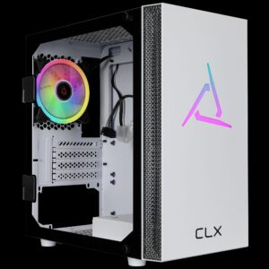 CLX Sphynx Micro Tower White, Tempered Glass, Full Size Window, no PSU, MATX
