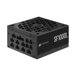 Corsair 1000W Fully Modular SFX Power Supply - ATX 3.0, PCIe 5.0, Quiet 120mm Fan, 80 Plus Gold, Zero RPM Mode, 105°C Capacitors - Black (Renewed)