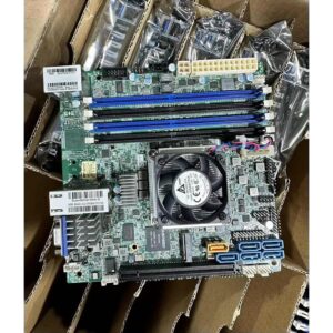 QYYVVRZQZ Server Motherboard for X10SDV-16C-TLN2F ITX DDR4 128GB XEON D1581 NAS Test