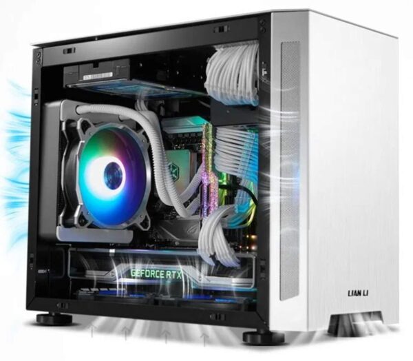LIANLI TU150 Silver TU-150A Compact PC Case with Carrying Handle Aluminum Panel Model - Image 8