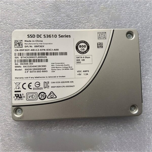 800GB for S3610 800G SATA SSD 09F3GY 9F3GY SSDSC2BX800G4R 2.5 - Image 4