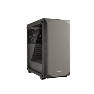 be quiet! Pure Base 500 Window | ATX Midi Tower PC Case | Tempered Glass Window | Two Preinstalled Fans | Gray | BGW36