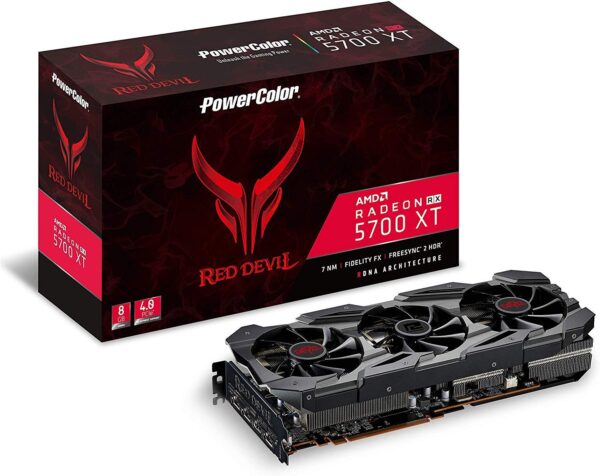 PowerColor Red Devil AMD Radeon RX 5700 XT 8GB AXRX 5700XT 8GBD6-3DHE/OC (Renewed)