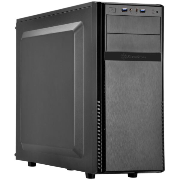 Silverstone SST-PS11B-Q - Precision Midi Tower ATX Silent Computer Case, Black