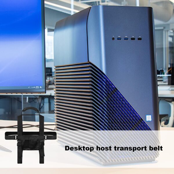 Computer Carrying Harness, Computer Tower Mount Bracket, Desktop Computer Tower Carrier Harness, Computer Travel Holder, Adjustable Desktop Computer Holder - Image 2