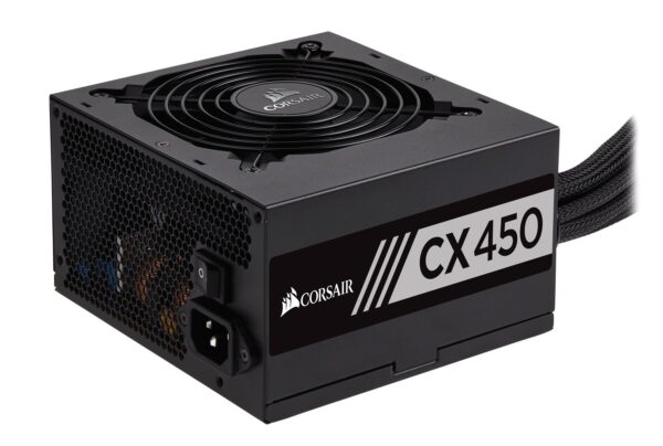 Corsair CX Series 450 Watt 80 Plus Bronze Certified Non-Modular Power Supply (CP-9020120-NA) (Renewed) - Image 2