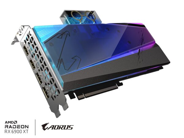 GIGABYTE AORUS Radeon RX 6900 XT Xtreme WATERFORCE WB 16G Graphics Card, WATERFORCE Water Block Cooling System, 16GB 256-bit GDDR6, GV-R69XTAORUSX WB-16GD Video Card (Renewed) - Image 3