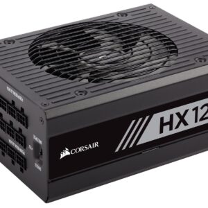 CORSAIR HX Series, HX1200, 1200 Watt, 80+ Platinum Certified, Fully Modular Power Supply (Renewed)