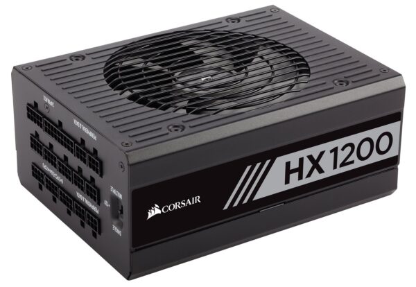CORSAIR HX Series, HX1200, 1200 Watt, 80+ Platinum Certified, Fully Modular Power Supply (Renewed)