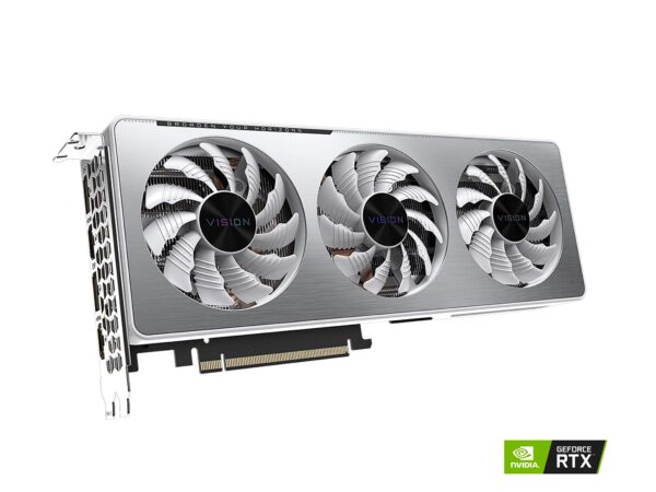 GIGABYTE GeForce RTX 3060 Ti Vision OC 8G Graphics Card, WINDFORCE 3X Cooling System, LHR, 8GB 256-bit GDDR6, GV-N306TVISION OC-8GD REV2.0 Video Card (Renewed) - Image 4