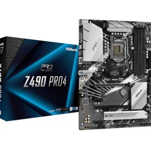 ASRock Z490 PRO4 Supports 10 th Gen Intel® Core™ processors (Socket 1200) motherboard (Renewed)