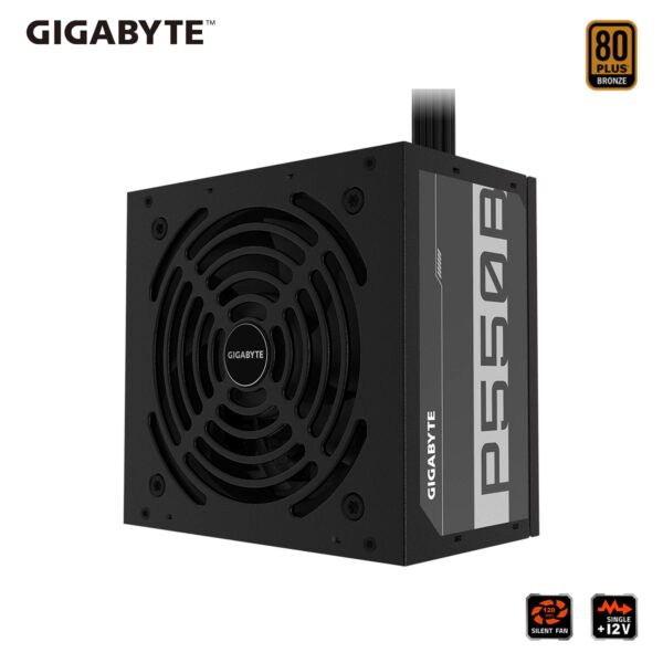 Gigabyte GP-P550B (80 Plus Bronze 500W, Quiet Fan, Active Power Protection, Power Supply) (Renewed) - Image 5