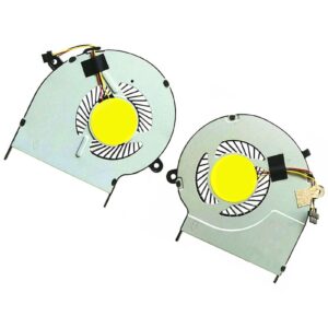 DFS541105FC0T FFD6 + DFS200005080T FFDG CPU + GPU Cooling Fan Replacement for Toshiba for Satellite L50-B L50T-B L50D-B L55DT-B L55-B L55D-B L55T-B L55-B5267 Laptop 5V 0.5A 3PIN