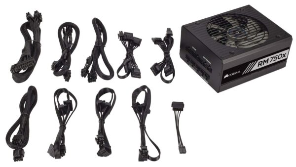 CORSAIR RMX Series, RM750x, 750 Watt, 80+ Gold , Fully Modular Power Supply (Renewed) - Image 7