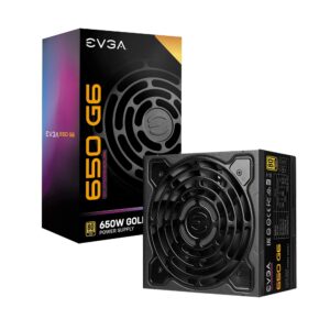EVGA Supernova 650 G6, 80 Plus Gold 750W, Fully Modular, Eco Mode with FDB Fan, 10 Year Warranty, Includes Power ON Self Tester, Compact 140mm Size, Power Supply 220-G6-0750-X1 (Renewed)