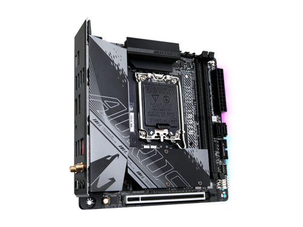 GIGABYTE B760I AORUS PRO (LGA 1700/ Intel/ B760/ Mini-ITX/ DDR5/ Dual M.2/ PCIe 4.0/ USB 3.2 Gen2X2 Type-C/WiFi 6E/ Intel 2.5GbE LAN/Q-Flash Plus/Motherboard) (Renewed) - Image 3