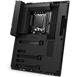 NZXT N7 Z690 Motherboard - N7-Z69XT-B1 - Intel Z690 chipset (Supports 12th Gen CPUs) - ATX Gaming Motherboard - Integrated I/O Shield - WiFi 6E connectivity - Bluetooth V5.2 - Black (Renewed)