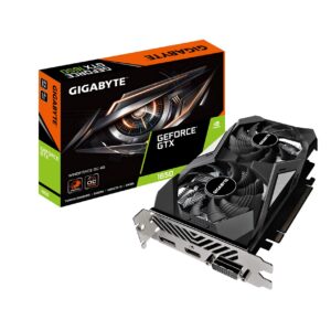 Gigabyte GeForce GTX 1650 D6 WINDFORCE OC 4G (rev. 2.0) Graphics Card, 172mm Compact Size, 4GB 128-Bit GDDR6, GV-N1656WF2OC-4GD REV2.0 Video Card (Renewed)
