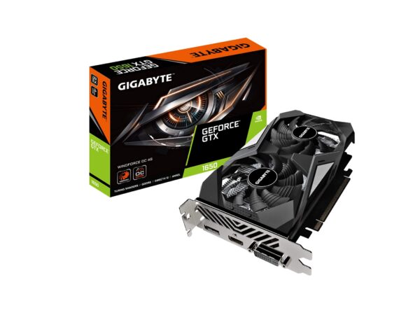 Gigabyte GeForce GTX 1650 D6 WINDFORCE OC 4G (rev. 2.0) Graphics Card, 172mm Compact Size, 4GB 128-Bit GDDR6, GV-N1656WF2OC-4GD REV2.0 Video Card (Renewed)
