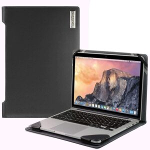 Broonel - Profile Series - Black Leather Laptop Case - Compatible with Acer Swift Go 14 OLED Ultra-Thin 14 Laptop