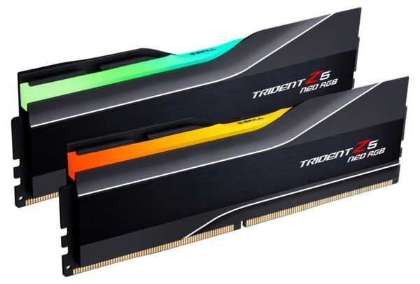 G.SKILL Trident Z5 Neo RGB Series (AMD Expo & Intel XMP 3.0) DDR5 RAM 64GB (2X 32GB) 6000MT/s CL36-36-36-96 1.35V Desktop Computer Memory U-DIMM - Matte Black (F5-6000J3636F32GX2-TZ5NR)