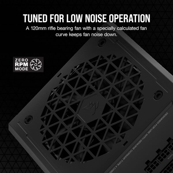 Corsair RM850e (2023) Fully Modular Low-Noise Power Supply - ATX 3.0 & PCIe 5.0 Compliant - 105°C-Rated Capacitors - 80 Plus Gold Efficiency - Modern Standby Support - Black (Renewed) - Image 6