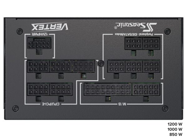 Seasonic Electronics Vertex GX-1000 1000W 80 Plus Gold ATX Fully Modular Power Supply (Renewed) - Image 4