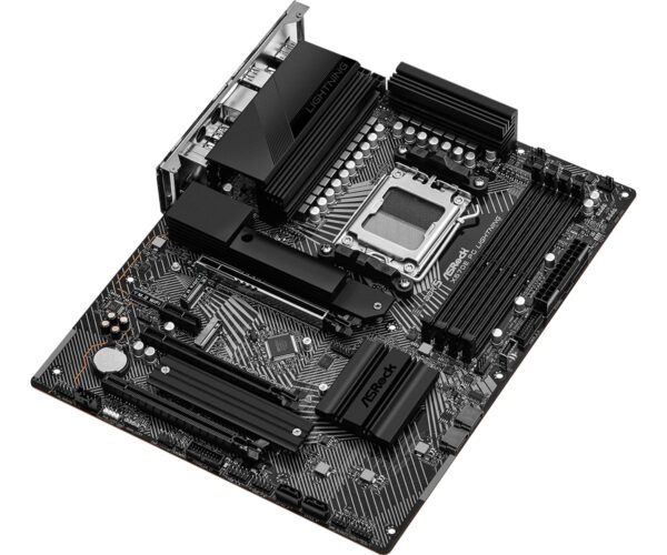 ASRock X670E PG LIGHTNING SUPPORT AMD AM5 RYZEN 7000 SERIES PROCESSORS motherboard (Renewed) - Image 4