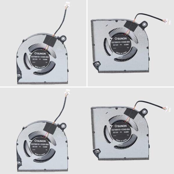 QMQJIA CPU GPU Fan Laptops Cooling Fan DC12V 4Pin 4wires Coolers Fan for V 15 ANV15-51 N23Q22 Laptops Part - Image 7