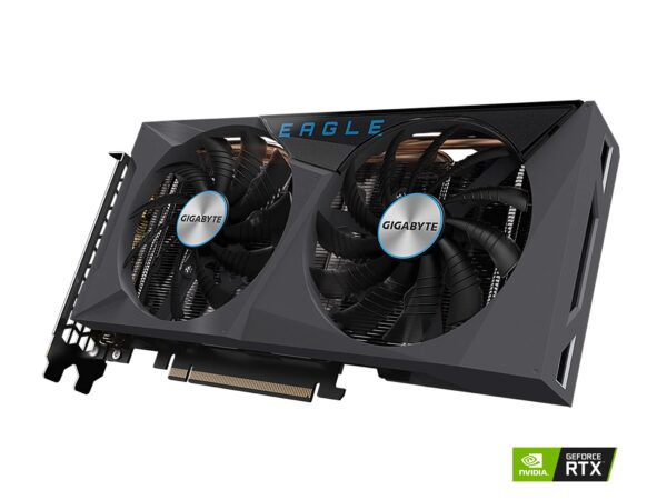 GIGABYTE GeForce RTX 3060 Ti Eagle OC 8G (REV2.0) Graphics Card, 2X WINDFORCE Fans, LHR, 8GB 256-bit GDDR6, GV-N306TEAGLE OC-8GD REV2.0 Video Card (Renewed) - Image 3