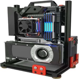 NOYORO Pc Test Bench DIY Bare Frame ATX Support 120 240 360 Open Air Computer Case Eatx ATX Itx Umatx Matx Motherboard Case Aluminium Bracket