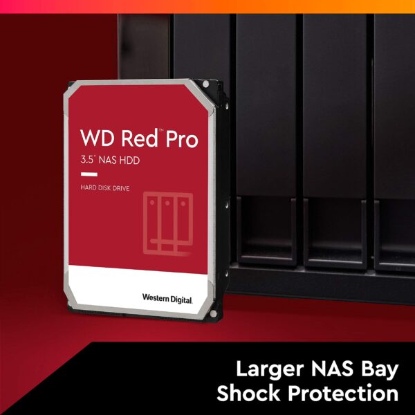 WD Red Pro 8TB NAS Internal Hard Drive - 7200 RPM Class, SATA 6 Gb/s, CMR, 256 MB Cache, 3.5 - WD8003FFBX (Renewed) - Image 4