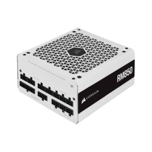 Corsair CORSAIR RM Series (2021), White, RM850, 850 Watt, 80 Plus Gold Certified, Fully Modular Power Supply (Renewed)