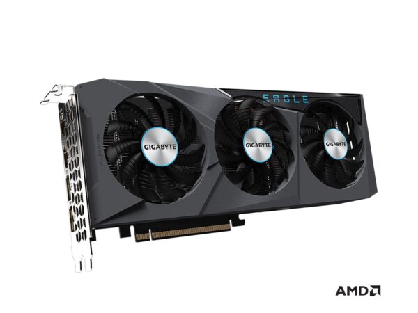 GIGABYTE Radeon RX 6600 Eagle 8G Graphics Card, WINDFORCE 3X Cooling System, 8GB 128-bit GDDR6, GV-R66EAGLE-8GD Video Card (Renewed) - Image 3
