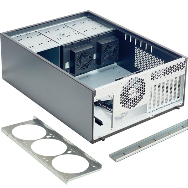 Generic ZhenLoong full tower 8 bay hot-swap hard drive SAS SATA NAS computer case ITX MATX ATX EATX server GPU Graphic workstation chassis with 12Gb backplane SFF8643, Loong1 - Image 3