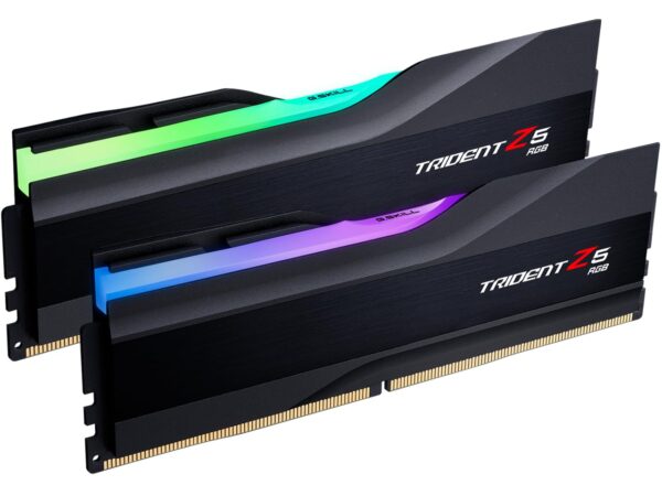 G.SKILL Trident Z5 RGB Series (Intel XMP 3.0) DDR5 RAM 32GB (2x16GB) 7800MT/s CL36-46-46-125 1.45V Desktop Computer Memory UDIMM - Matte Black (F5-7800J3646H16GX2-TZ5RK)