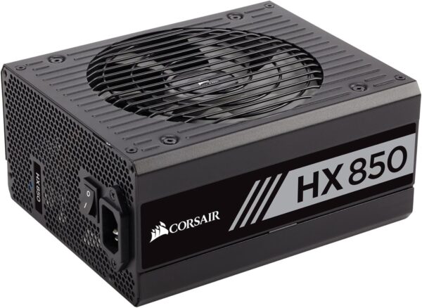 CORSAIR HX Series, HX850, 850 Watt, 80+ Platinum Certified, Fully Modular Power Supply-Black (Renewed) - Image 2