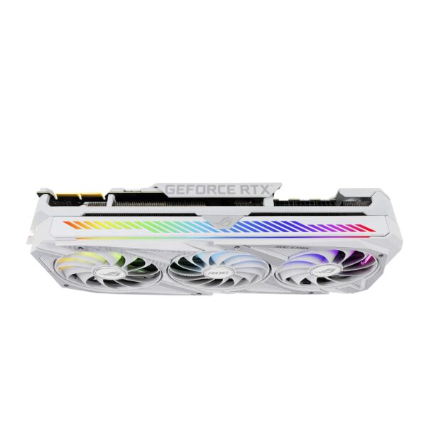 ASUS ROG Strix NVIDIA GeForce RTX 3090 White OC Edition Gaming Graphics Card (PCIe 4.0, 24GB GDDR6X, HDMI 2.1, DisplayPort 1.4a, Axial-tech Fan Design, 2.9-Slot, Super Alloy Power (Renewed) - Image 4