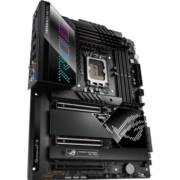 ASUS ROG Maximus Z690 Hero WiFi 6E LGA 1700(Intel 12th Gen) ATX Gaming Motherboard(PCIe 5.0,DDR5,20+1power,2xThunderbolt 4,5xM.2,Front USB 3.2 Gen 2x2 Type-C,PCIe 5.0 Hyper M.2 Card) (Renewed) - Image 5