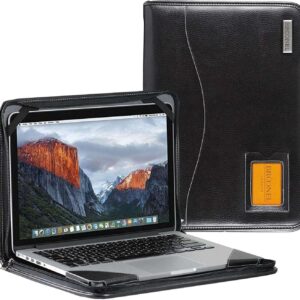 Broonel - Contour Series - Black Heavy Duty Leather Protective Case - Compatible with ASUS Vivobook 15 OLED X1505ZA 15.6 Laptop