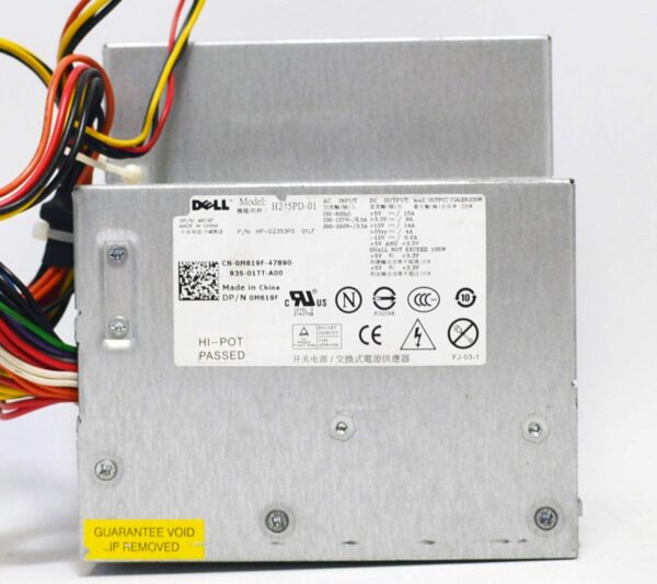 New M619F Genuine OEM Dell Optiplex 360 380 Desktop PC Computer Power Supply Unit PSU 235-Watt Max Output H235PD-001 24-Pin Floppy Connector 2 SATA 4-pin 2x2 Molex M618F D233N (Certified Refurbished) - Image 5