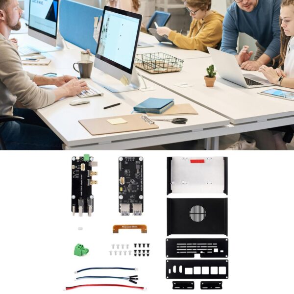 YUGSHNKFC Aluminum Enclosure Case for Development Board with PCIE Ethernet USB3.2 Expansion Board for Optional Large Space - Image 3