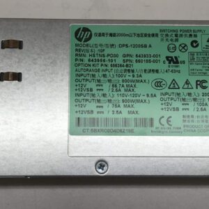 HP 660185-001 1200W CS PLAT PL HT PLG PSU - 656364-B21, 643933-001, 643956-101 (Renewed)