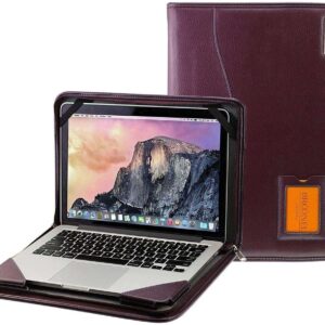 Broonel - Contour Series - Purple Heavy Duty Leather Protective Case - Compatible with Lenovo Yoga 720 13