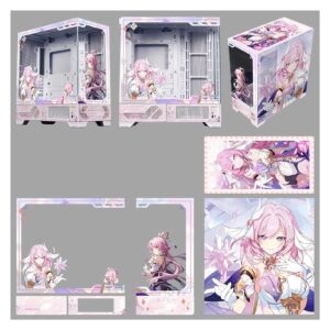 Computer Cases,Mid-Tower PC Gaming Case M-ATX/ATX/ITX - Front I/O USB 3.0 /Type-C Port - 270 ° Panoramic View Tempered Glass Panel - Can Be Customized Privately
