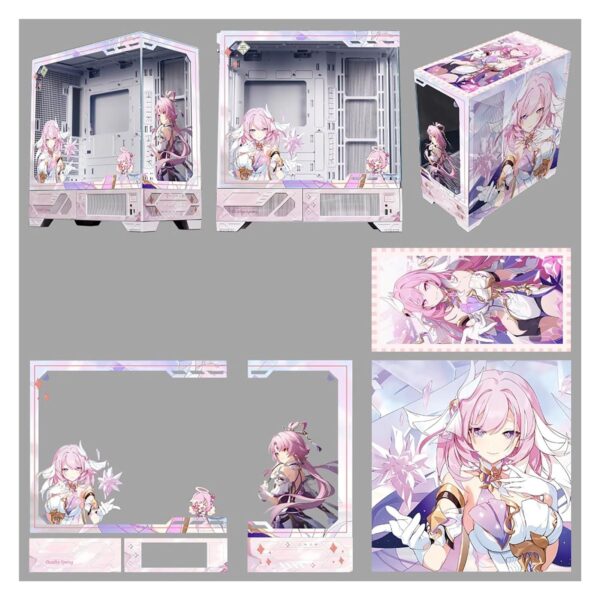 Computer Cases,Mid-Tower PC Gaming Case M-ATX/ATX/ITX - Front I/O USB 3.0 /Type-C Port - 270 ° Panoramic View Tempered Glass Panel - Can Be Customized Privately