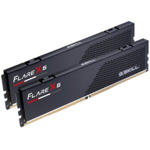 G.SKILL Flare X5 Series (AMD Expo & Intel XMP 3.0) DDR5 RAM 64GB (2X 32GB) 6000MT/s CL36-36-36-96 1.35V Desktop Computer Memory U-DIMM - Matte Black (F5-6000J3636F32GX2-FX5)