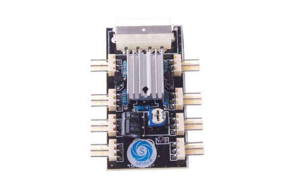 SMAKN PC FAN HUB temperature-controlled supports 8 Ports 12V 3pin Fan Cable - Image 2